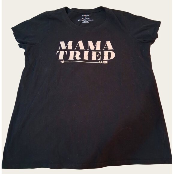 Torrid Black "Mama Tried" Graphic Tee Size 1 (14/16) - Picture 1 of 5